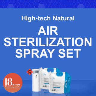 High-tech natural Air sterilization spray set (one set with a free machine)