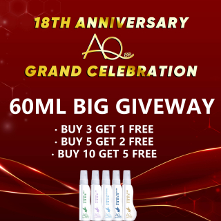 Big 60ML Giveaway: Buy any 60ml product, and enjoy "Buy 3 Get 1 Free" (select 4 items), "Buy 5 Get 2 Free" (select 7 items), or "Buy 10 Get 5 Free" (select 15 items).