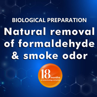 Biological Preparation for Natural removal of formaldehyde and smoke odor
