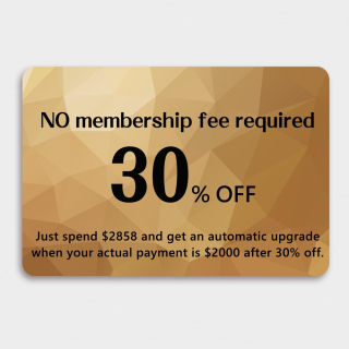 Buy this set and get a membership at 30% off - Free automatic membership renewal for annual spending of $6,000 or more