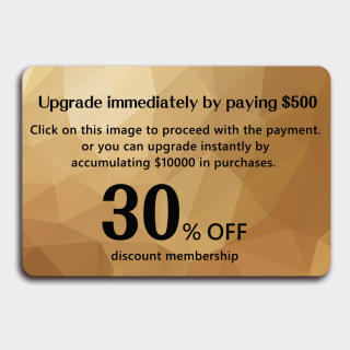 Purchase a membership to become a VIP instantly and enjoy discounts. You can also auto-upgrade to VIP by spending $10,000. Annual spending over ¥3,600 waives renewal. (Pre-charge required, no order combining)