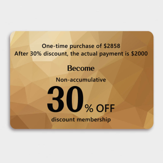 Spend ¥2,858 once, pay only ¥2,000, and upgrade to a 30% Off Membership. Existing members, log in with your phone number. New customers, register now. Get free renewal with ¥3,600 in annual spending.