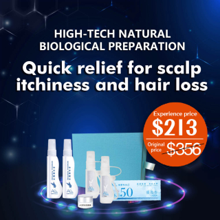 High-tech natural biological preparation for Quick relief for scalp itchiness and hair loss