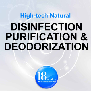 High-tech natural disinfection, purification and deodorization