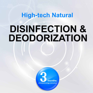 High-tech natural effective disinfection and deodorization