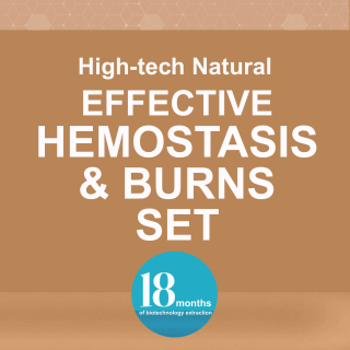 High-tech natural effective hemostasis and burns