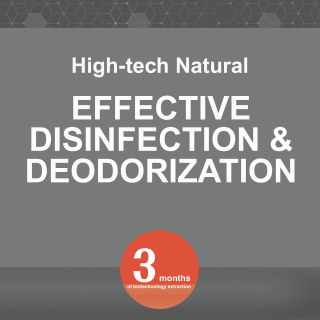 High-tech natural effective disinfection and deodorization