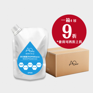 AQ健康科技水-多功能配方補充液 500ml - 1 小箱 (4包) - (以下價錢未折會員價)
