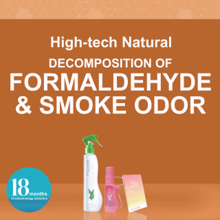 High-tech natural decomposition of formaldehyde and smoke odor