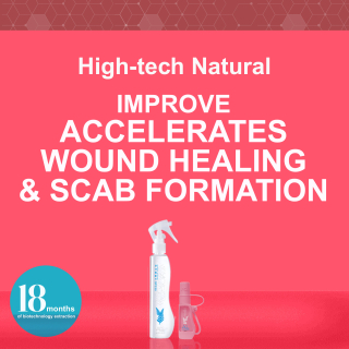 High-tech natural accelerates wound healing and scab formation