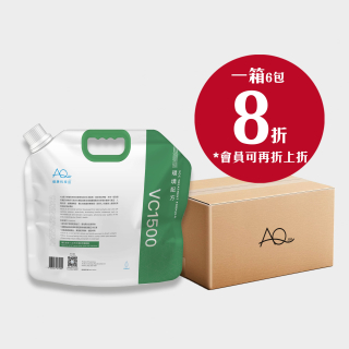 AQ健康科技水-環境配方補充裝 1500ml - 1 箱 ( 6 包) - (以下價錢未折會員價)