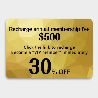 Recharge - VIP Membership/500(Pre - recharge before purchase, and it cannot be issued in the same order) - Free automatic membership renewal for annual spending of $6,000 or more