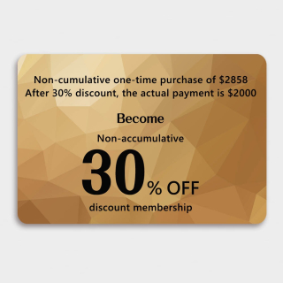 Spend ¥2,858 once, pay only ¥2,000, and upgrade to a 30% Off Membership. Existing members, log in with your phone number. New customers, register now. Get free renewal with ¥3,600 in annual spending.